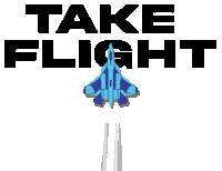 Rocket Plane Sticker by Air Force Civilian Service