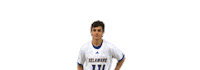 Mens Lacrosse Fun Sticker by Delaware Blue Hens