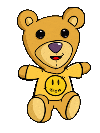 Happy Teddybear Sticker by Drew House