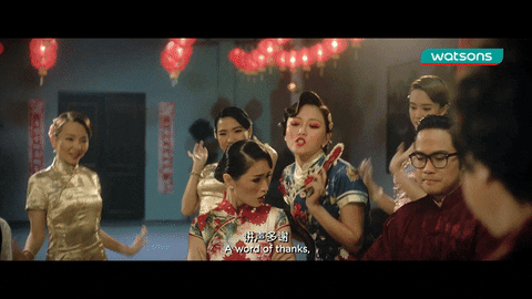 sarcastic chinese new year GIF by Watson's Personal Care Stores Sdn. Bhd.