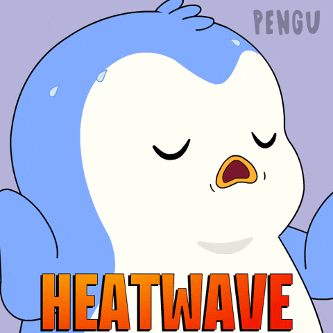 Summer Sweating GIF by Pudgy Penguins