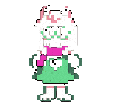 Deltarune Burning Sticker by R74n