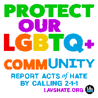 Los Angeles Pride Sticker by LA vs. Hate