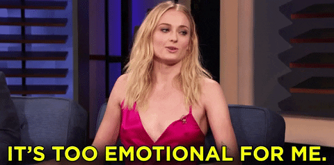 teamcoco giphyupload emotional i cant sophie turner GIF
