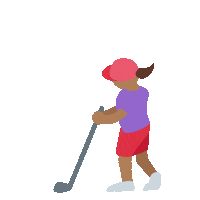 emojivid sports woman golf emoji Sticker