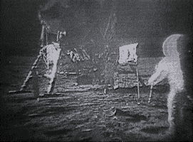 buzz aldrin space GIF by US National Archives