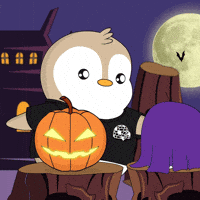 Halloween Screaming GIF by Pudgy Penguins