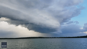 Cloud Rolls Over Minnesota's Siseebakwet Lake