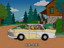 driving away marge simpson GIF