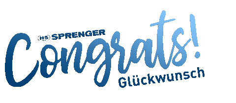 Congrats Congratulation Sticker by Herm. Sprenger