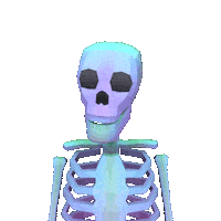 Skeleton Spinning Sticker by jjjjjohn