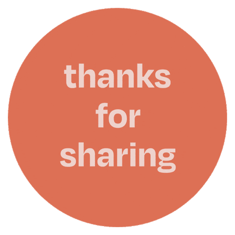 Thanks Love Sticker by Bibelotte