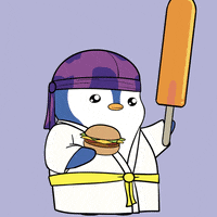 Hungry Turn Up GIF by Pudgy Penguins