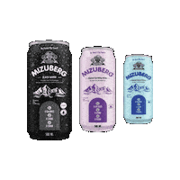 MIZUBERG water india cans sparkling water Sticker