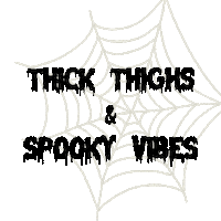 honestlyandie spooky thicc spooky vibes thick thighs Sticker
