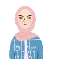 Swipe Hijab Sticker