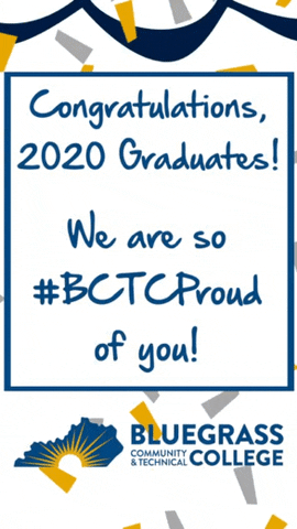 BluegrassCTC giphyupload graduation bctc bctcproud GIF