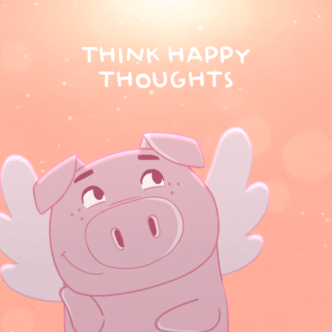 Happy Flying Pig GIF by PositivelyPigasus