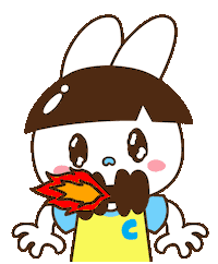 Bunny Flaming Sticker by Fun Cican