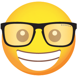 GUNNAROptiks giphyupload gaming emoji glasses Sticker