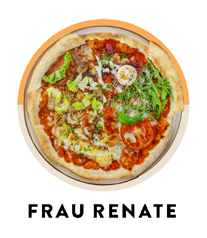 FrauRenate pizza fresh tasty pie Sticker