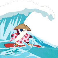 Water Beach Sticker by Pudgy Penguins