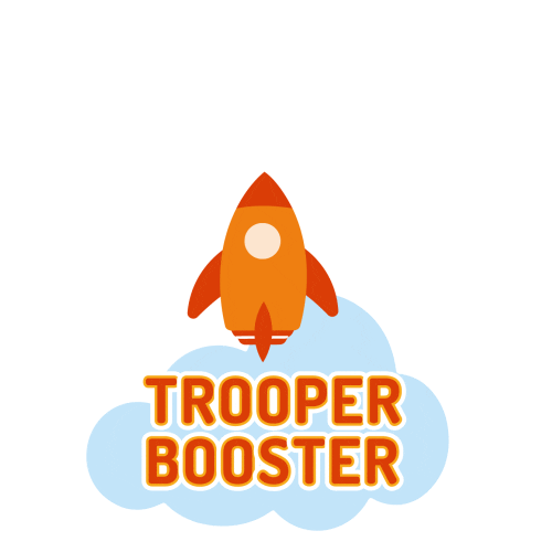 Rocket Booster Sticker by Trooper