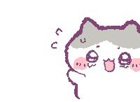 cutehamsy chiikawa hachiware cutehamsy cute hamsy Sticker