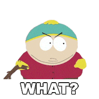 Cartman What Sticker by South Park