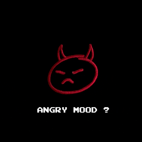 DONTKNOWHY giphygifmaker angry red mood GIF