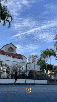 No Look Nova Basketball Trick Shot Reverse 3 Point