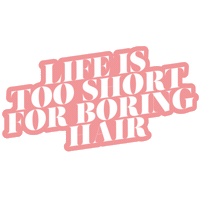 hairtalkscandinavia lifeistooshorforboringhair Sticker by Hairtalk Nordic