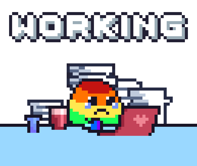 Sad Work Sticker by Potatozzz by 9GAG