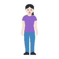 emojivid woman emoji standing emojivid Sticker