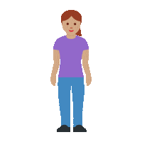 emojivid woman emoji standing emojivid Sticker