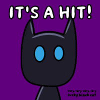Glow Black Cat GIF by VeeFriends