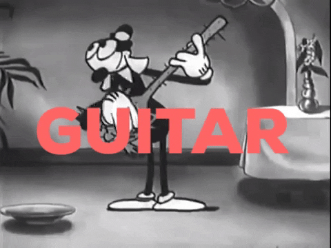 vintage guitar GIF by Fleischer Studios