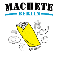 Berlin Burrito Sticker by machete_berlin