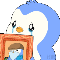 I Miss Him Sticker by Pudgy Penguins