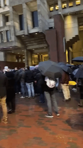 Royal Fans Brave Rainy Conditions to Welcome Prince and Princess of Wales to Boston