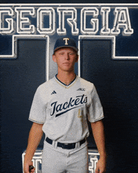 Georgia Tech Baseball GIF by Georgia Tech Yellow Jackets