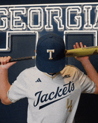 Georgia Tech Baseball GIF by Georgia Tech Yellow Jackets