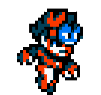 Megaman Hayaku Sticker by PiziaStudios