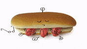 hot dog drawing GIF by Serge Bloch