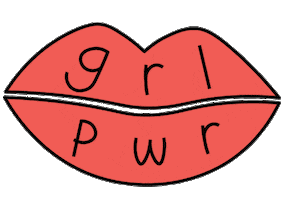 Girl Woman Sticker by Martina Martian