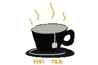 Syapirahh drink tea drinking minum Sticker