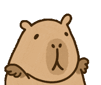 kapi_capybara no oh capybara kapicapybara Sticker