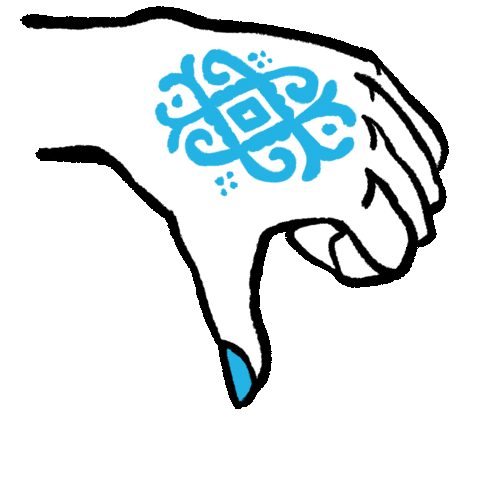 Rebexi thumb disagree not good not cool Sticker