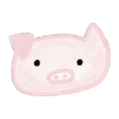 Wink Pig Sticker