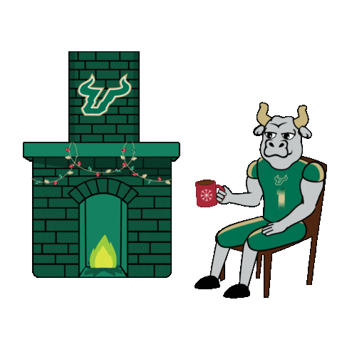 Happy Holidays Usf Sticker by University of South Florida